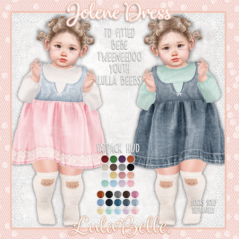 Second Life Marketplace - {Lula Belle} Jolene Dress - Dark Denim {boxed}
